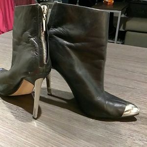 Zara leather ankle boots